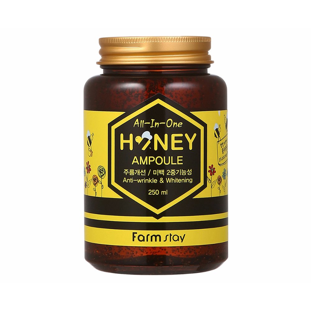 آمپول چند کاره ضد چروک و جوانساز فارم استی Farm Stay All In One Honey Ampoule 250ml آمپول چند کاره ضد چروک و جوانساز فارم استی Farm Stay All In One Honey Ampoule 250ml - تصویر 1