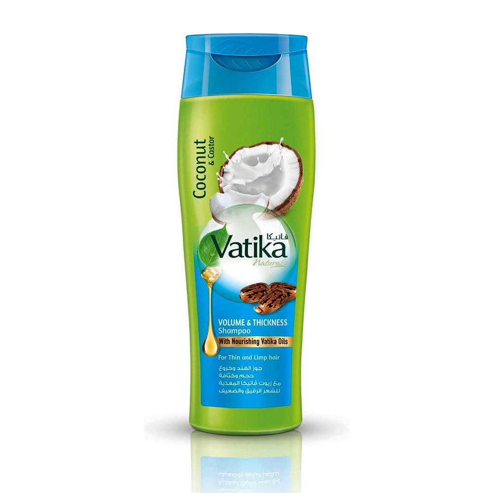 شامپو حجم دهنده نارگیل واتیکا Vatika Coconut and Castor Volume and Thickness Shampoo شامپو حجم دهنده نارگیل واتیکا Vatika Coconut and Castor Volume and Thickness Shampoo - تصویر 1
