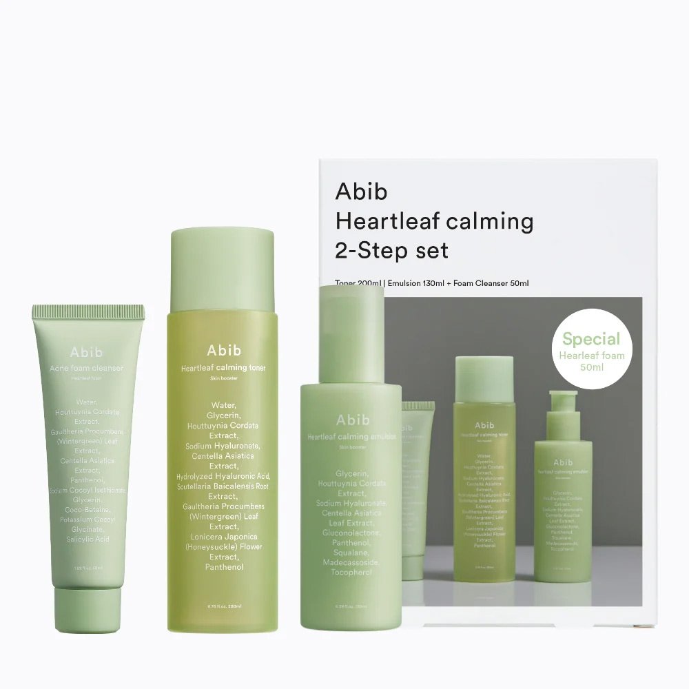 ست تسکین دهنده دو مرحله ای ابیب Abib Heartleaf Calming 2-step Set ست تسکین دهنده دو مرحله ای ابیب Abib Heartleaf Calming 2-step Set - تصویر 1