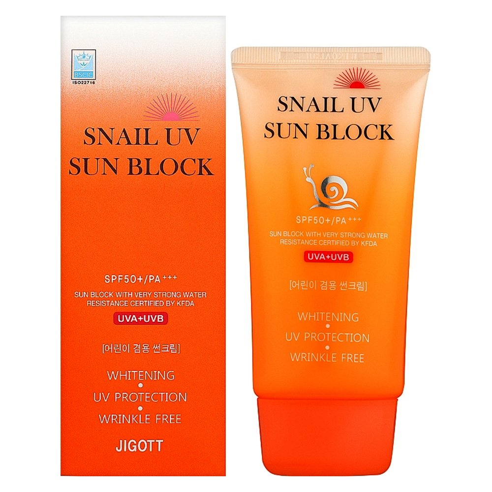 کرم ضد آفتاب ضد چروک و ترمیم کننده حلزون جیگوت Sunscreen cream Jigott Snail UV Sun Block SPF50+ 70ml کرم ضد آفتاب ضد چروک و ترمیم کننده حلزون جیگوت Sunscreen cream Jigott Snail UV Sun Block SPF50+ 70ml - تصویر 1