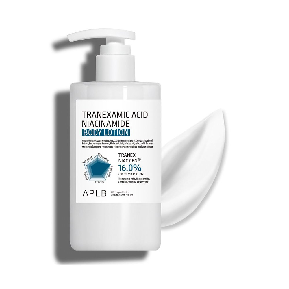 لوسیون بدن نیاسینامید و ترانگزامیک اسید APLB ضد لک و روشن کننده قوی پوست APLB Tranexamic Acid Niacinamide Body Lotion لوسیون بدن نیاسینامید و ترانگزامیک اسید APLB ضد لک و روشن کننده قوی پوست APLB Tranexamic Acid Niacinamide Body Lotion - تصویر 1