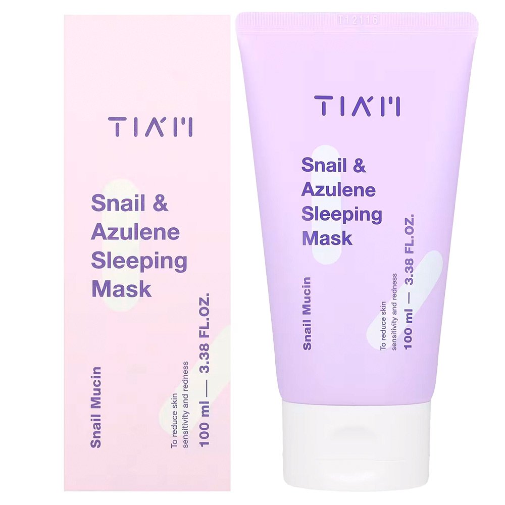 ماسک خواب ترمیم کننده و جوانساز حلزون و آزولن تیام TIAM Snail & Azulene Sleeping Mask ماسک خواب ترمیم کننده و جوانساز حلزون و آزولن تیام TIAM Snail & Azulene Sleeping Mask - تصویر 1
