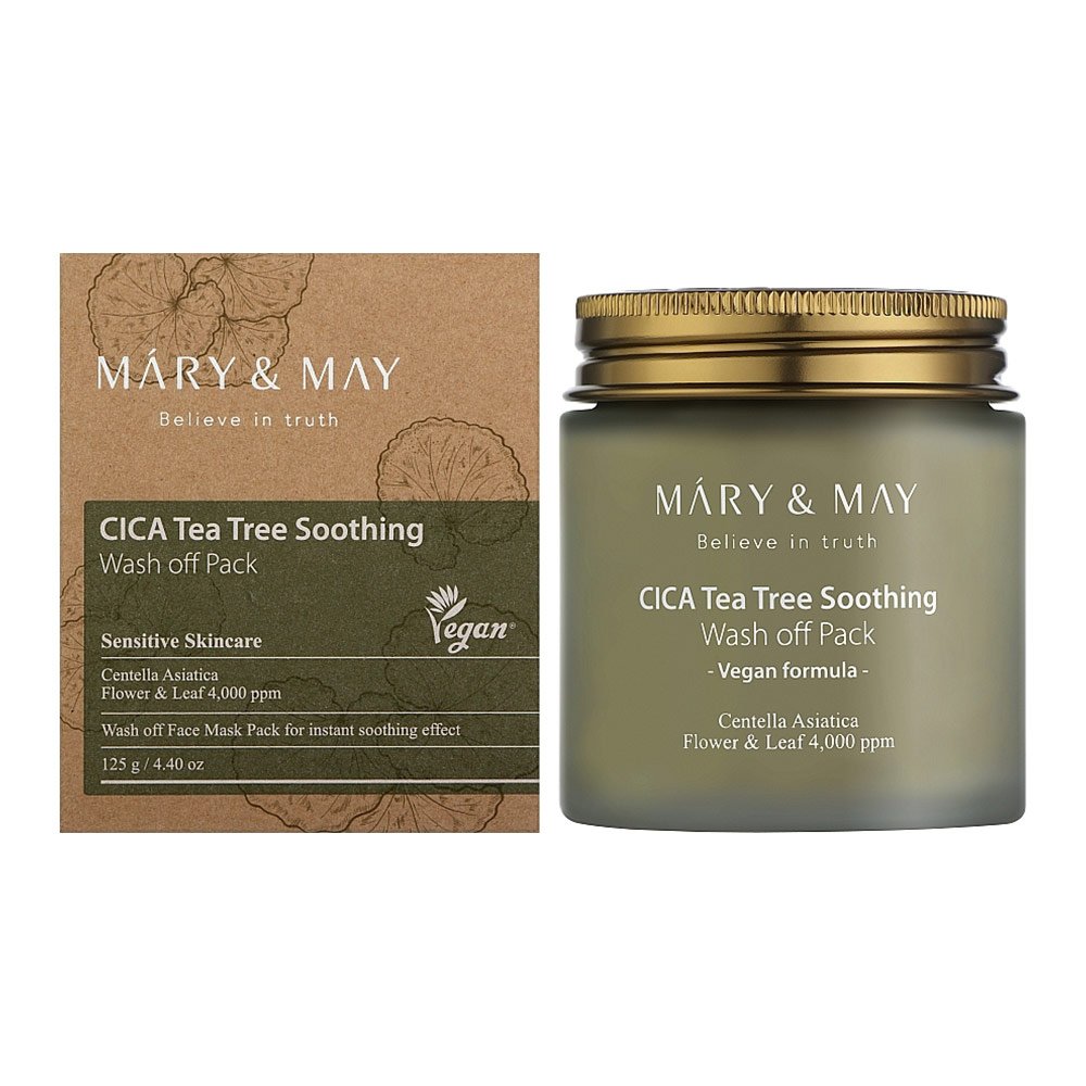 ماسک شستشوی تسکین دهنده و پاک کننده سیکا و تی تری مری اند می Mary & May Vegan CICA Tea Tree Soothing Wash off Pack ماسک شستشوی تسکین دهنده و پاک کننده سیکا و تی تری مری اند می Mary & May Vegan CICA Tea Tree Soothing Wash off Pack - تصویر 1