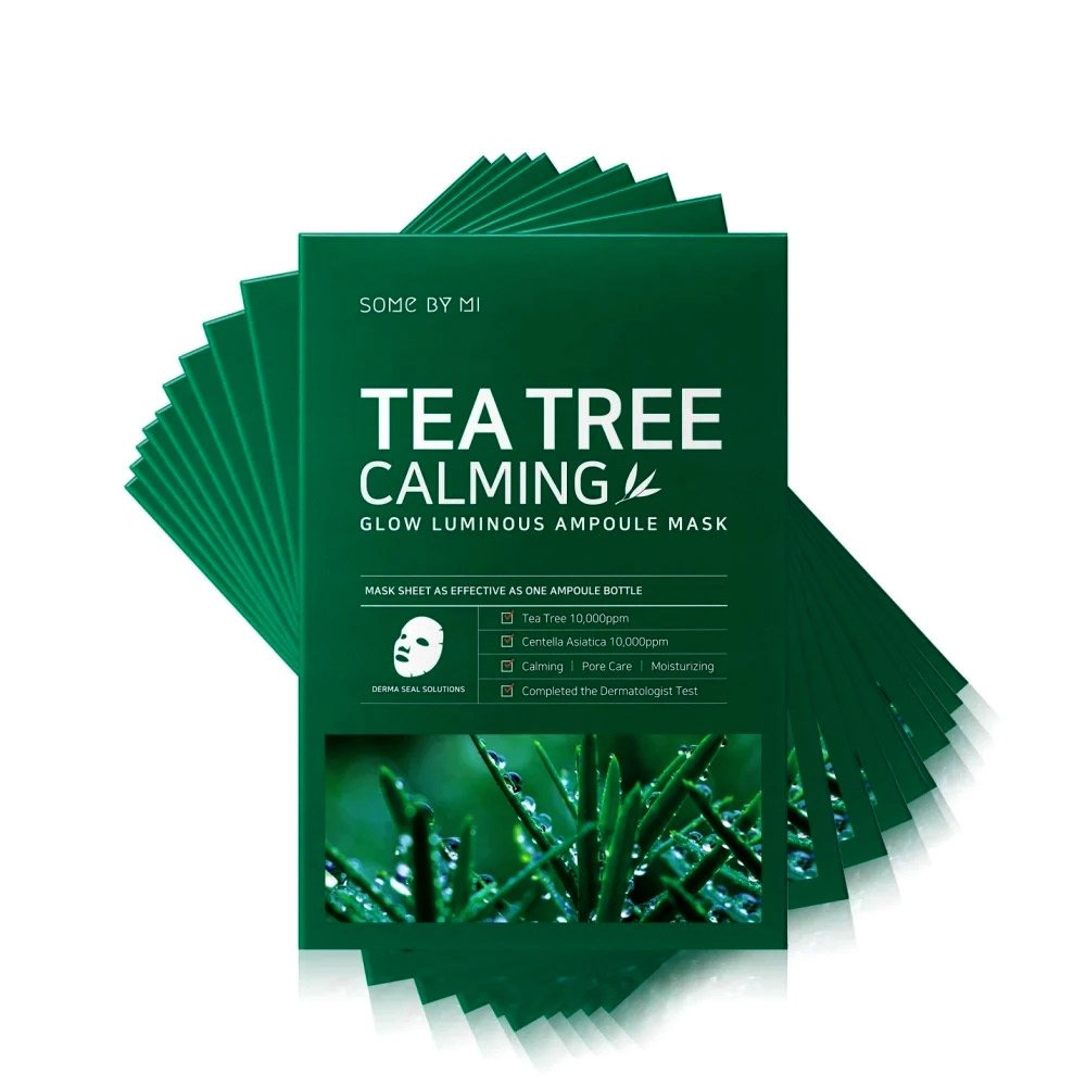 شیت ماسک تسکین دهنده و ترمیم کننده چای سبز سام بای می Some By Mi Tea Tree Calming Glow Luminous Ampoule Mask شیت ماسک تسکین دهنده و ترمیم کننده چای سبز سام بای می Some By Mi Tea Tree Calming Glow Luminous Ampoule Mask - تصویر 1