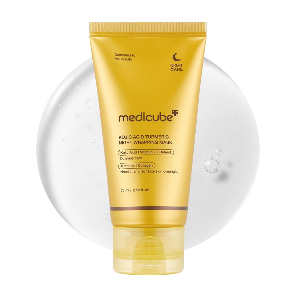ماسک شب روشن کننده کوجیک اسید و کلاژن مدی کیوب Medicube Kojic Acid Turmeric Night Wrapping Mask ماسک شب روشن کننده کوجیک اسید و کلاژن مدی کیوب Medicube Kojic Acid Turmeric Night Wrapping Mask - تصویر 1