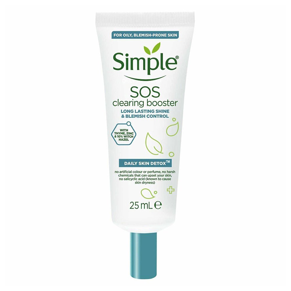 ژل ضد جوش و کنترل کننده چربی سیمپل Simple Daily Skin Detox SOS Clearing Booster 25ml ژل ضد جوش و کنترل کننده چربی سیمپل Simple Daily Skin Detox SOS Clearing Booster 25ml - تصویر 1