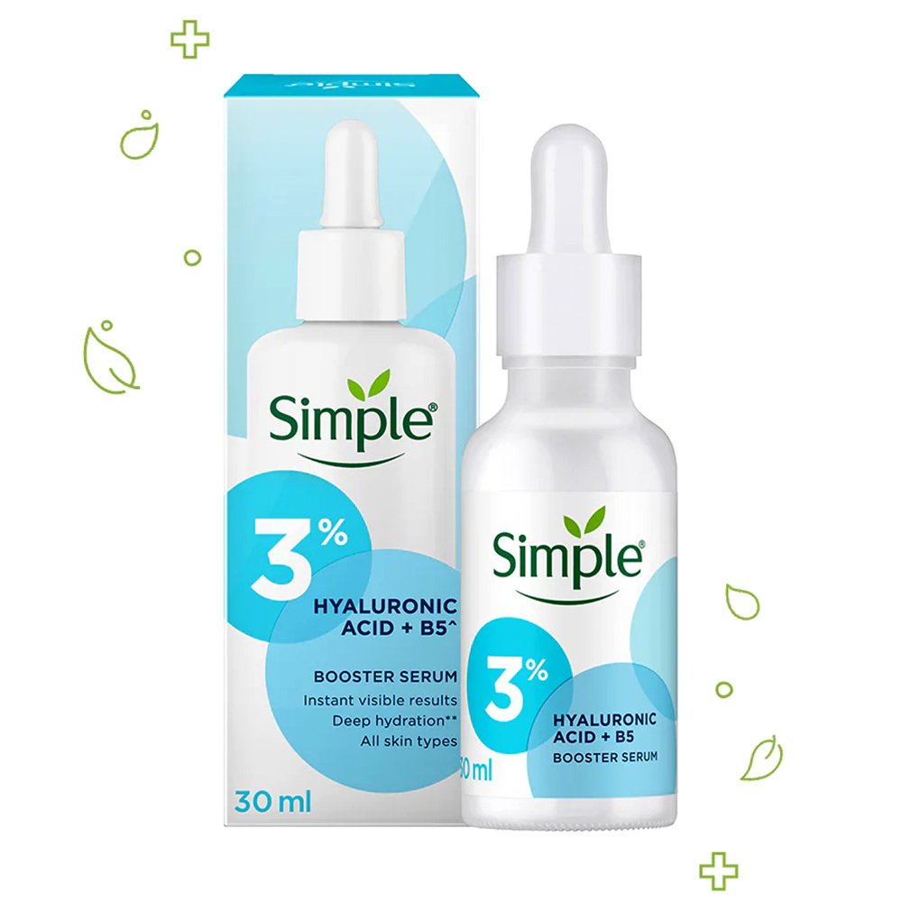 سرم تقویت کننده و آبرسان هیالورونیک اسید و ویتامین B5 سیمپل Simple Booster Serum 3% Hyaluronic Acid + B5 سرم تقویت کننده و آبرسان هیالورونیک اسید و ویتامین B5 سیمپل Simple Booster Serum 3% Hyaluronic Acid + B5 - تصویر 1