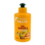 کرم موی روغن های مغذی گارنیر گارنیه حالت دهنده و درخشان کننده و ترمیم کننده Crema para Peinar Garnier Oil Repair 300ml