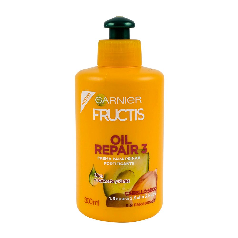 کرم موی روغن های مغذی گارنیر گارنیه حالت دهنده و درخشان کننده و ترمیم کننده Crema para Peinar Garnier Oil Repair 300ml کرم موی روغن های مغذی گارنیر گارنیه حالت دهنده و درخشان کننده و ترمیم کننده Crema para Peinar Garnier Oil Repair 300ml - تصویر 1