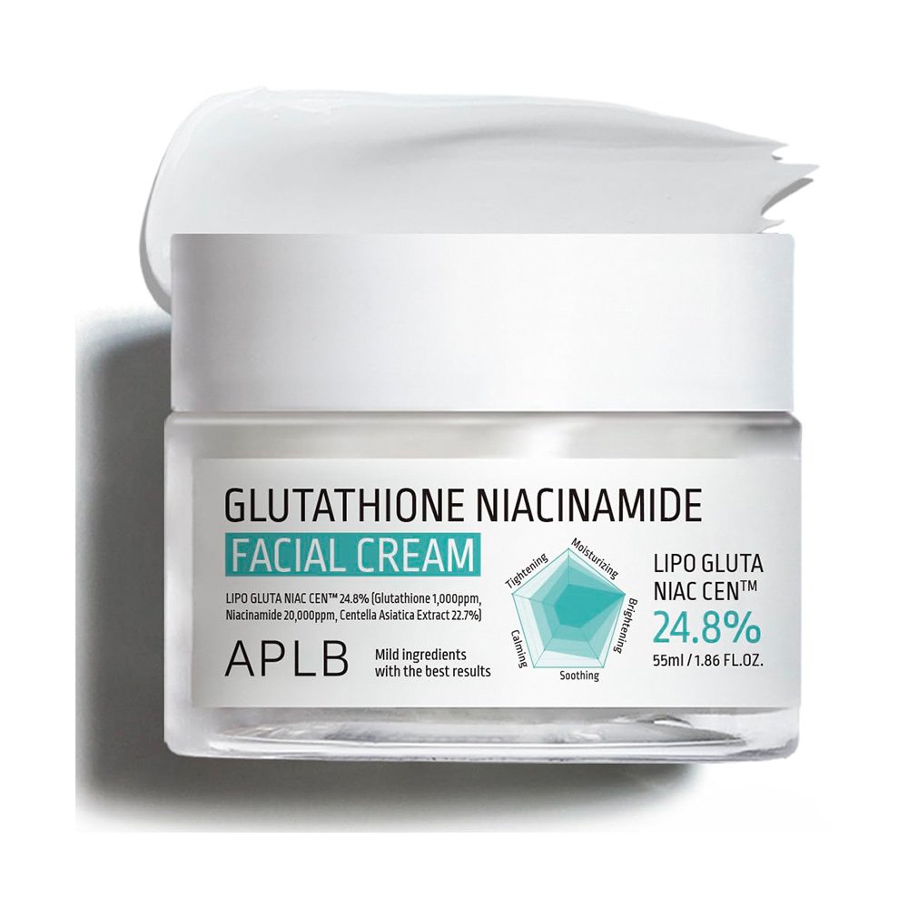 کرم گلوتاتیون نیاسینامید APLB ضد لک و روشن کننده قوی پوست APLB Glutathione Niacinamide Facial Cream کرم گلوتاتیون نیاسینامید APLB ضد لک و روشن کننده قوی پوست APLB Glutathione Niacinamide Facial Cream - تصویر 1