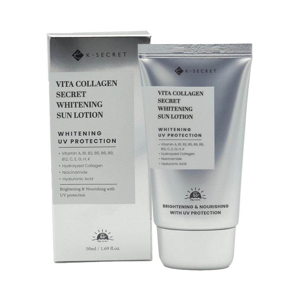 لوسیون ضدآفتاب روشن کننده ویتا کلاژن کی سکرت KSECRET Vita Collagen Secret Whitening Sun Lotion لوسیون ضدآفتاب روشن کننده ویتا کلاژن کی سکرت KSECRET Vita Collagen Secret Whitening Sun Lotion - تصویر 1