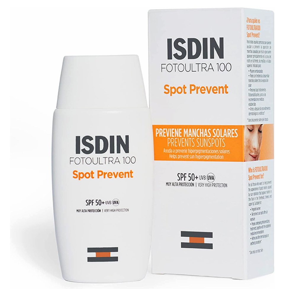 کرم ضد آفتاب ضد لک بی رنگ اسپات پریونت Isdin Foto Ultra 100 Spot Prevent SPF 50+ 50ml کرم ضد آفتاب ضد لک بی رنگ اسپات پریونت Isdin Foto Ultra 100 Spot Prevent SPF 50+ 50ml - تصویر 1
