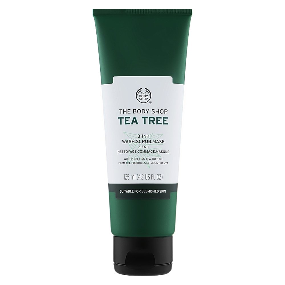 محصول سه کاره شوینده، اسکراب و ماسک درخت چای بادی شاپ اصل انگلیس The Body Shop Tea Tree 3 In 1 Wash, Scrub, Mask 125ml محصول سه کاره شوینده، اسکراب و ماسک درخت چای بادی شاپ اصل انگلیس The Body Shop Tea Tree 3 In 1 Wash, Scrub, Mask 125ml - تصویر 1