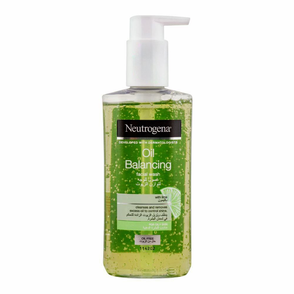 ژل شستشوی پوست چرب لیمو نیتروژنا نوتروژینا Neutrogena Oil Balancing with Lime Facial Wash 200ml ژل شستشوی پوست چرب لیمو نیتروژنا نوتروژینا Neutrogena Oil Balancing with Lime Facial Wash 200ml - تصویر 1