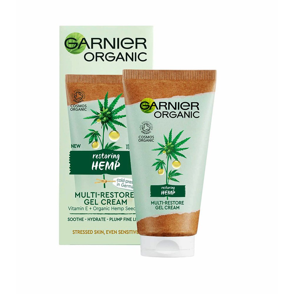 ژل کرم ترمیم کننده و مرطوب کننده گارنیر Garnier Organic Hemp Multi-Restore Gel Cream 50ml ژل کرم ترمیم کننده و مرطوب کننده گارنیر Garnier Organic Hemp Multi-Restore Gel Cream 50ml - تصویر 1