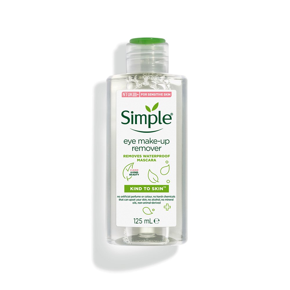 پاک کننده آرایش چشم سیمپل Simple Kind to Skin Eye Makeup Remover 125ml پاک کننده آرایش چشم سیمپل Simple Kind to Skin Eye Makeup Remover 125ml - تصویر 1