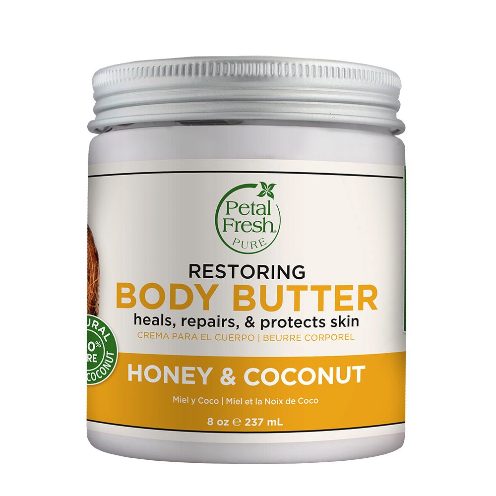 کره بدن عسل و نارگیل پتال فرش Petal Fresh Honey and Coconut Restoring Body Butter 237ml کره بدن عسل و نارگیل پتال فرش Petal Fresh Honey and Coconut Restoring Body Butter 237ml - تصویر 1