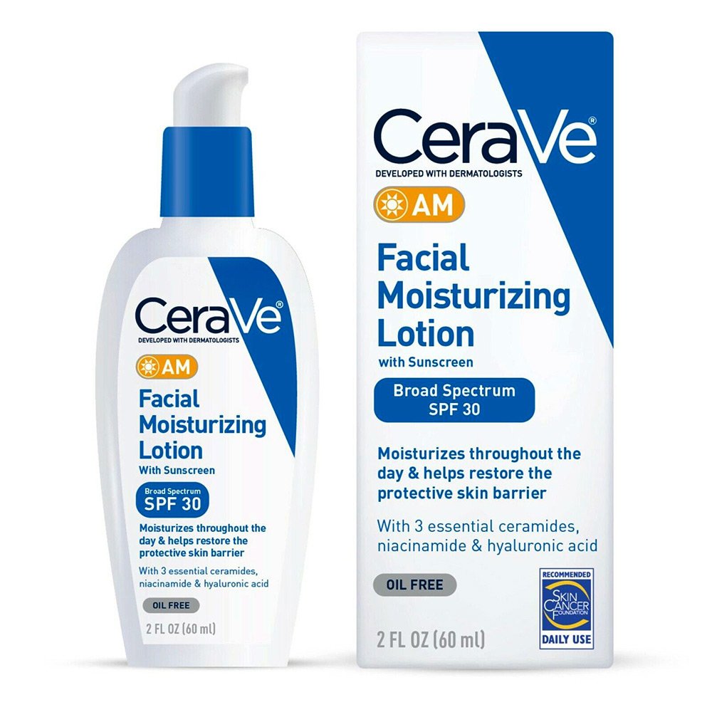 لوسیون مرطوب کننده روز SPF30 سراوی CeraVe AM Facial Moisturizing Lotion SPF30 Oil-Free 60ml لوسیون مرطوب کننده روز SPF30 سراوی CeraVe AM Facial Moisturizing Lotion SPF30 Oil-Free 60ml - تصویر 1