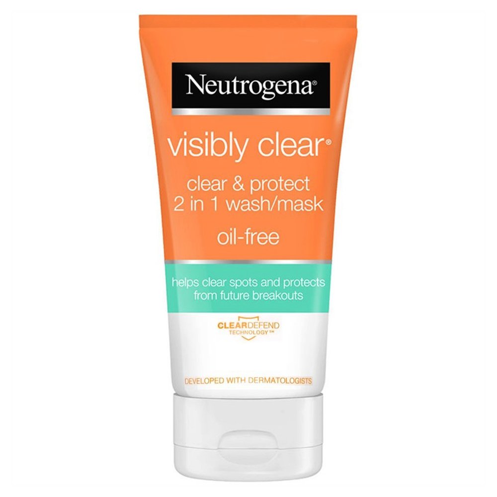 ماسک و شوینده ضد جوش و لک نیتروژنا نوتروژینا Neutrogena Visibly Clear Clear and Protect 2 in 1 Wash Mask 150ml ماسک و شوینده ضد جوش و لک نیتروژنا نوتروژینا Neutrogena Visibly Clear Clear and Protect 2 in 1 Wash Mask 150ml - تصویر 1