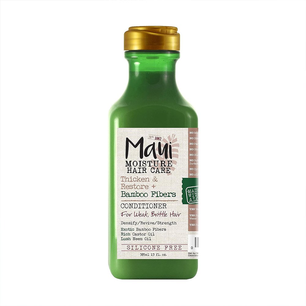 نرم کننده موی بامبوی مائوئی مائویی مویسچر ضد ریزش و بازسازی کننده Maui Moisture Thicken and Restore Bamboo Fibers Strengthening Conditioner 385ml نرم کننده موی بامبوی مائوئی مائویی مویسچر ضد ریزش و بازسازی کننده Maui Moisture Thicken and Restore Bamboo Fibers Strengthening Conditioner 385ml - تصویر 1