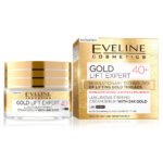 کرم شب و روز لیفتینگ و ضد چروک طلای اولاین Eveline Gold Lift Expert 40 Luxurious Firming Cream Serum With 24K Gold 50ml