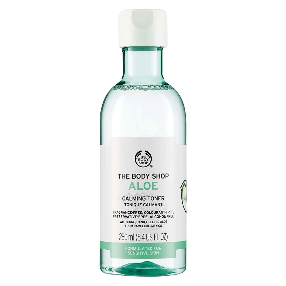 تونر پوست حساس آرامش بخش آلوئه ورا بادی شاپ انگلیسی The Body Shop Aloe Calming Toner FOR SENSITIVE SKIN 250ml تونر پوست حساس آرامش بخش آلوئه ورا بادی شاپ انگلیسی The Body Shop Aloe Calming Toner FOR SENSITIVE SKIN 250ml - تصویر 1