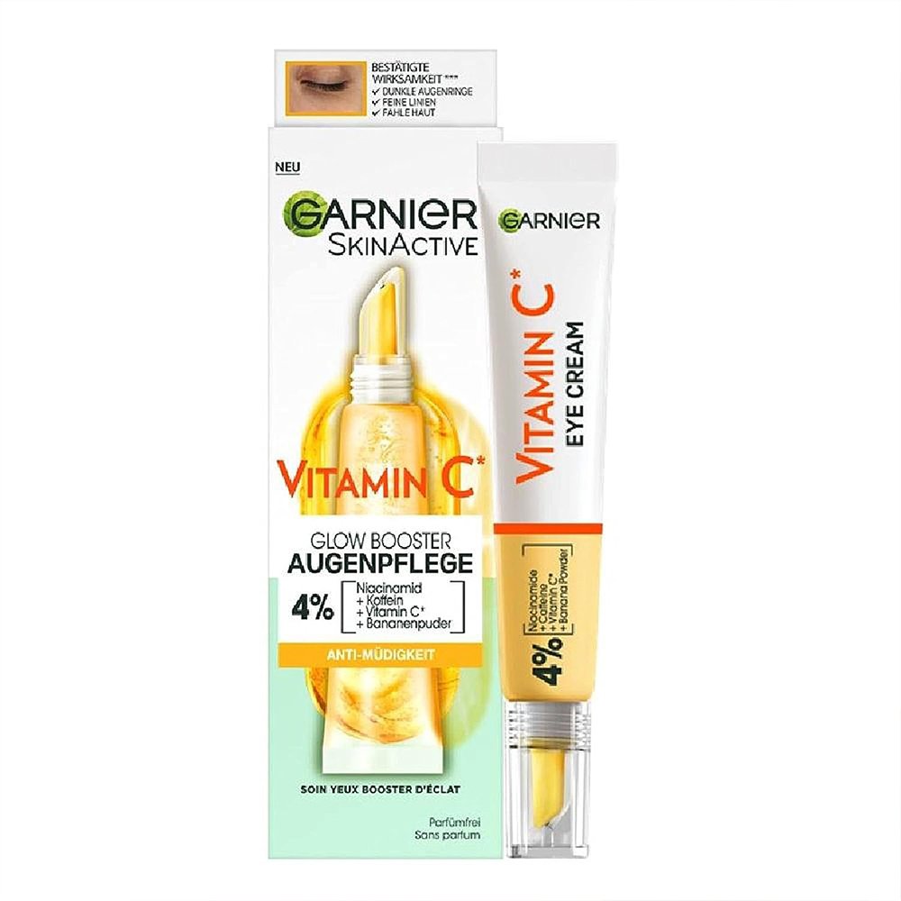 کرم دور چشم روشن کننده ویتامین سی گارنیر Garnier Skin Active Vitamin C Glow Boosting Eye Cream 15ml کرم دور چشم روشن کننده ویتامین سی گارنیر Garnier Skin Active Vitamin C Glow Boosting Eye Cream 15ml - تصویر 1