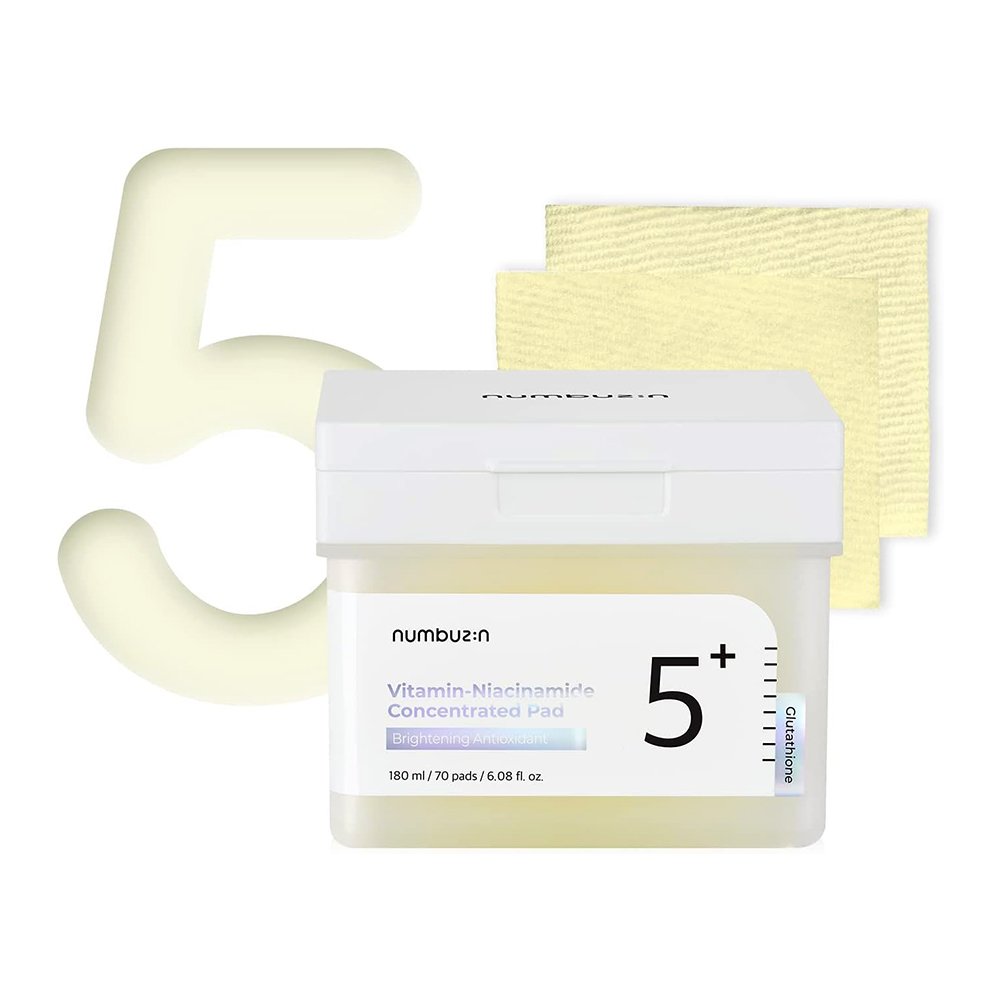پد تونر نیاسینامید شماره 5 نامبوزین Numbuzin No.5 Vitamin Niacinamide Concentrated Pad پد تونر نیاسینامید شماره 5 نامبوزین Numbuzin No.5 Vitamin Niacinamide Concentrated Pad - تصویر 1