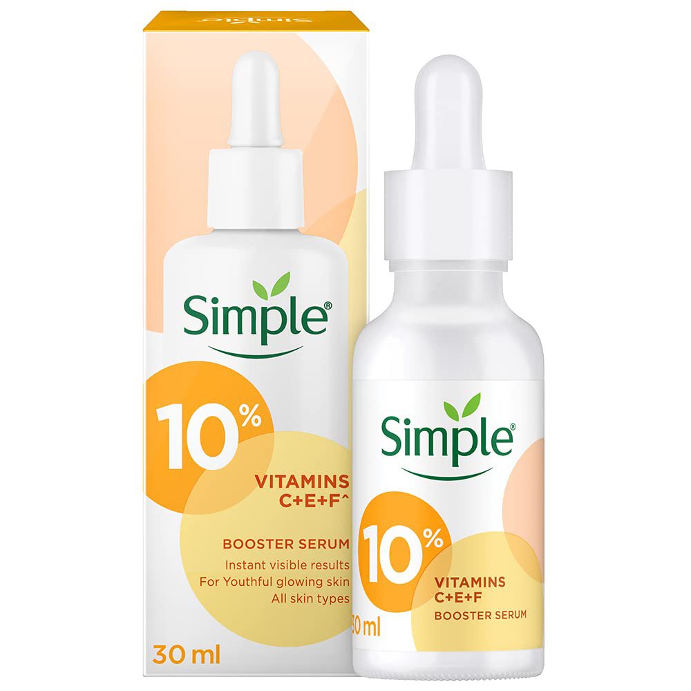 سرم تقویت کننده و روشن کننده ویتامین سی سیمپل Simple 10% Vitamins C+E+F Booster Serum 30Ml سرم تقویت کننده و روشن کننده ویتامین سی سیمپل Simple 10% Vitamins C+E+F Booster Serum 30Ml - تصویر 1