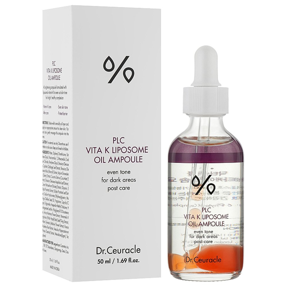آمپول روغن لیپوزوم ویتامین کا دکتر سراکل آبرسان ضد تیرگی و کبودی مخصوص مراقبت های بعد از لیزر DR.CEURACLE – PLC Vita K Liposome Oil Ampoule 50ml آمپول روغن لیپوزوم ویتامین کا دکتر سراکل آبرسان ضد تیرگی و کبودی مخصوص مراقبت های بعد از لیزر DR.CEURACLE – PLC Vita K Liposome Oil Ampoule 50ml - تصویر 1