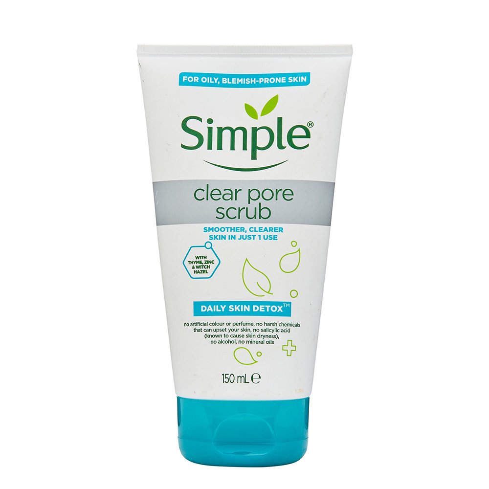 اسکراب پاک کننده منافذ پوست چرب سیمپل Simple Clear Pore Scrub Daily Skin Detox 150ml اسکراب پاک کننده منافذ پوست چرب سیمپل Simple Clear Pore Scrub Daily Skin Detox 150ml - تصویر 1