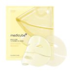 ماسک ورقه ای روشن کننده کوجیک اسید و زردچوبه مدی کیوب Medicube Kojic Acid Turmeric Brightening Gel Mask