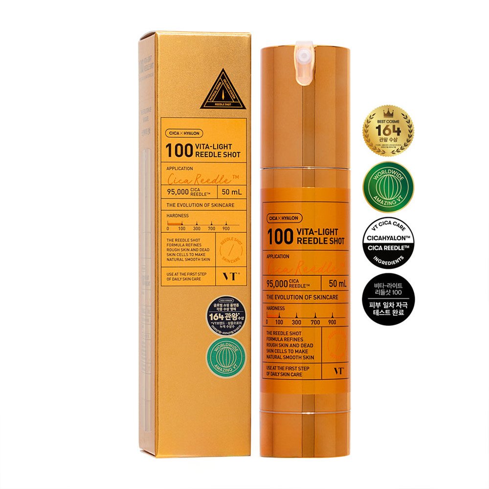 سرم ویتالایت 100 ریدل شات وی تی کازمتیک ضدلک و روشن کننده پوست VT Cosmetics VITA-LIGHT REEDLE SHOT 100 سرم ویتالایت 100 ریدل شات وی تی کازمتیک ضدلک و روشن کننده پوست VT Cosmetics VITA-LIGHT REEDLE SHOT 100 - تصویر 1