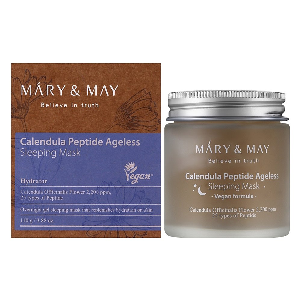 ماسک خواب جوانساز و تسکین دهنده پپتید و عصاره کالاندولا مری اند می Mary & May Calendula Peptide Ageless Sleeping Mask ماسک خواب جوانساز و تسکین دهنده پپتید و عصاره کالاندولا مری اند می Mary & May Calendula Peptide Ageless Sleeping Mask - تصویر 1