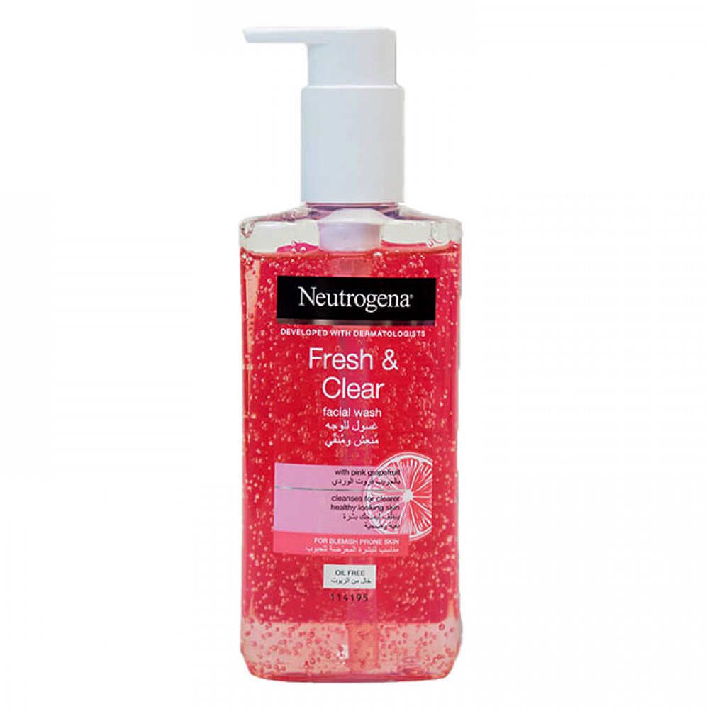 ژل شست شوی روشن کننده و ضد لک نیتروژنا نوتروژینا Neutrogena Fresh & Clear Facial Wash with Pink Grapefruit 200ml ژل شست شوی روشن کننده و ضد لک نیتروژنا نوتروژینا Neutrogena Fresh & Clear Facial Wash with Pink Grapefruit 200ml - تصویر 1