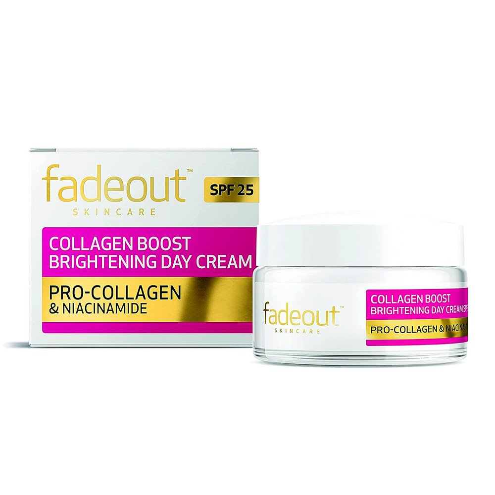 کرم روشن کننده و کلاژن ساز روز فید اوت Fadeout Skincare Collagen Boost Whitening Day Cream SPF25 50ml کرم روشن کننده و کلاژن ساز روز فید اوت Fadeout Skincare Collagen Boost Whitening Day Cream SPF25 50ml - تصویر 1