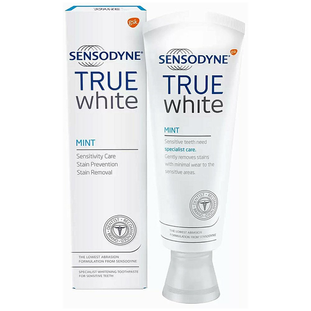 خمیر دندان سفید کننده ترو وایت نعناع سنسوداین Sensodyne True White Toothpaste MINT 75ml خمیر دندان سفید کننده ترو وایت نعناع سنسوداین Sensodyne True White Toothpaste MINT 75ml - تصویر 1