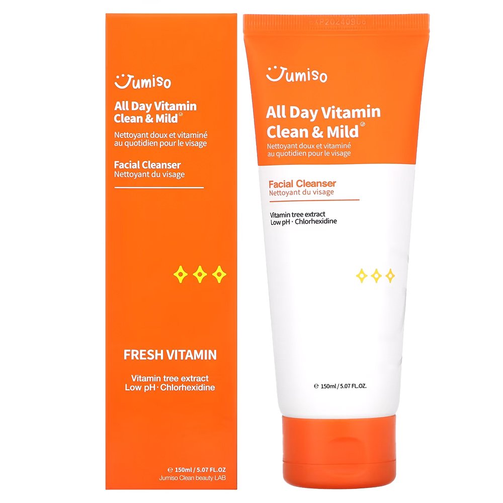 فوم شستشوی ویتامینه روشن کننده و بازسازی کننده جومیسو Jumiso All Day Vitamin Clean & Mild Facial Cleanser 150ml فوم شستشوی ویتامینه روشن کننده و بازسازی کننده جومیسو Jumiso All Day Vitamin Clean & Mild Facial Cleanser 150ml - تصویر 1